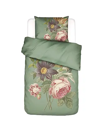 ESSENZA | Satin Bettwäsche 70x90cm / 140x220cm MADIA Basil Green | 